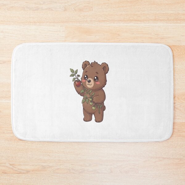 Item preview, Cute Bear Holding Tomato Vine designed and sold by Ella_Sketch.