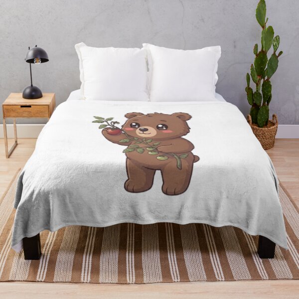 Item preview, Cute Bear Holding Tomato Vine designed and sold by Ella_Sketch.