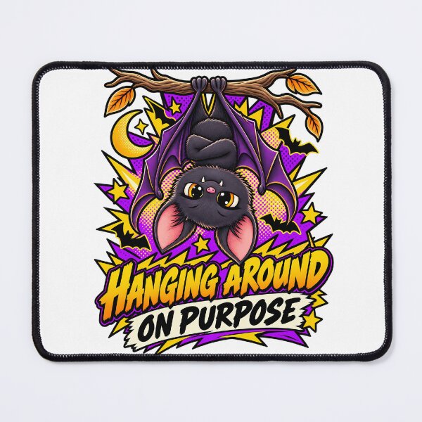 Item preview, Hanging Around On Purpose Bat Shirt | Funny Halloween Bat Tee | Halloween Gift Idea | Spooky Season Shirt designed and sold by Gremlin Hours.