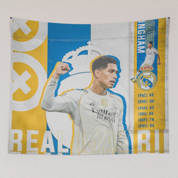 Item preview, Jude Bellingham Real Madrid Football Sports Card Poster designed and sold by Shopunte.