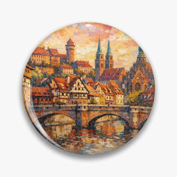 Item preview, A painting of Nuremberg, Germany – A Beautiful place in Europe. designed and sold by GalleryKauffeld.