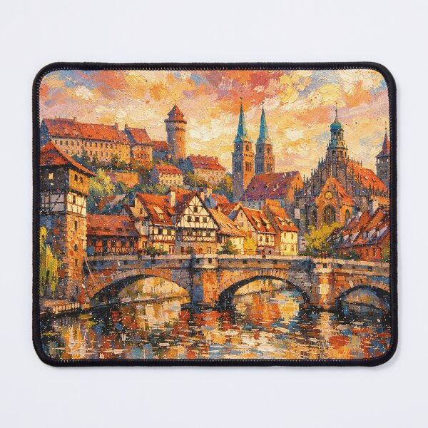 Item preview, A painting of Nuremberg, Germany – A Beautiful place in Europe. designed and sold by GalleryKauffeld.