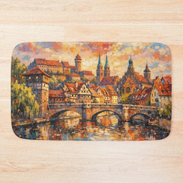 Item preview, A painting of Nuremberg, Germany – A Beautiful place in Europe. designed and sold by GalleryKauffeld.