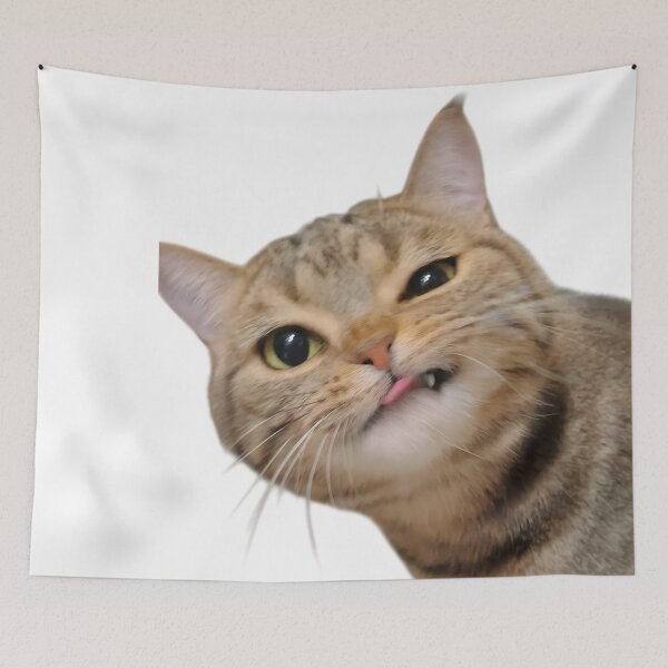 Item preview, Derpy Cat Funny Face – Silly Tongue Out Cat Meme designed and sold by Dyan4.