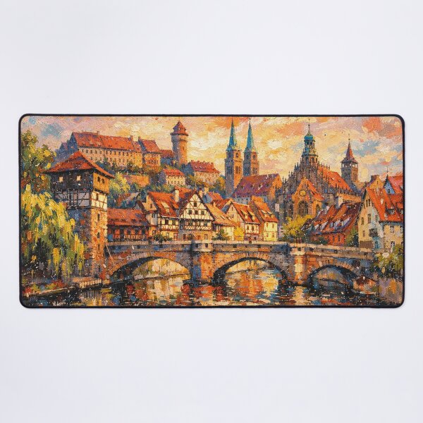 Item preview, A painting of Nuremberg, Germany – A Beautiful place in Europe. designed and sold by GalleryKauffeld.