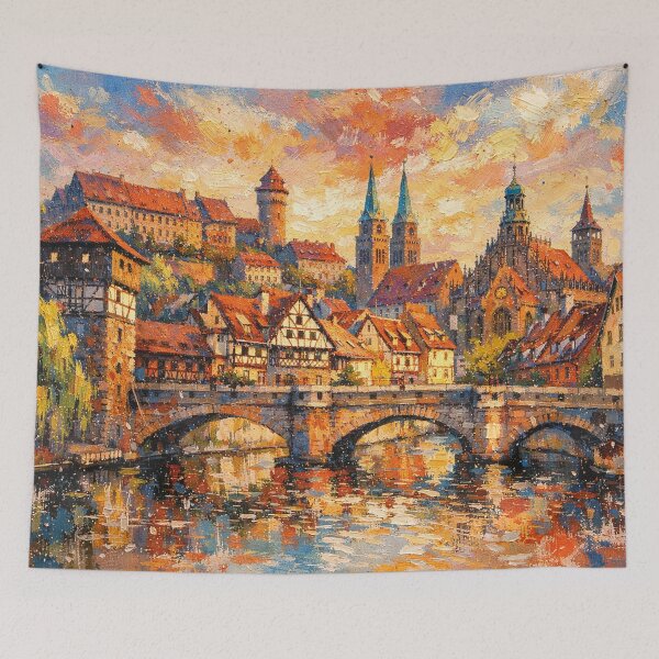 Item preview, A painting of Nuremberg, Germany – A Beautiful place in Europe. designed and sold by GalleryKauffeld.