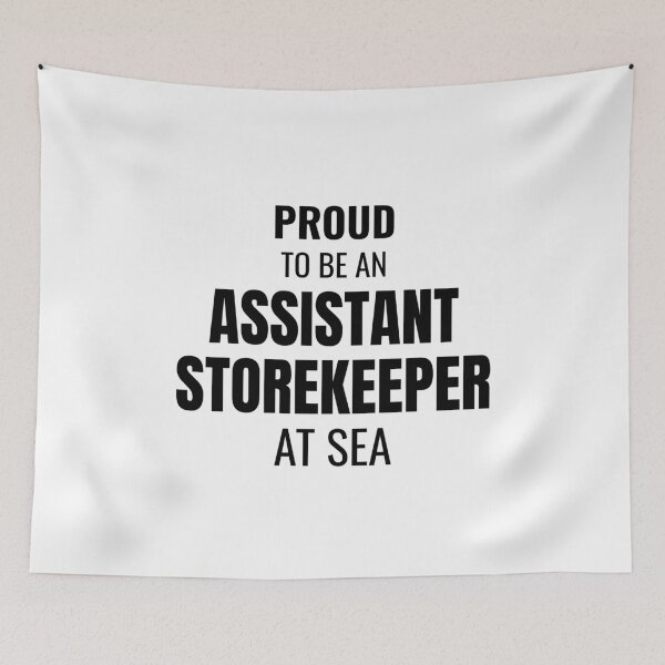 Item preview, Proud to be an Assistant Storekeeper at Sea (Black) designed and sold by ShipCrewNation.