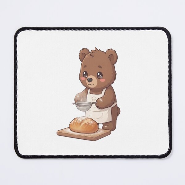 Item preview, Cute Bear Baking Fresh Bread designed and sold by Ella_Sketch.