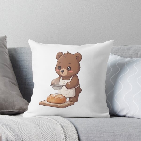 Item preview, Cute Bear Baking Fresh Bread designed and sold by Ella_Sketch.