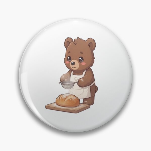 Item preview, Cute Bear Baking Fresh Bread designed and sold by Ella_Sketch.