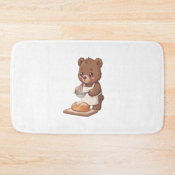 Item preview, Cute Bear Baking Fresh Bread designed and sold by Ella_Sketch.