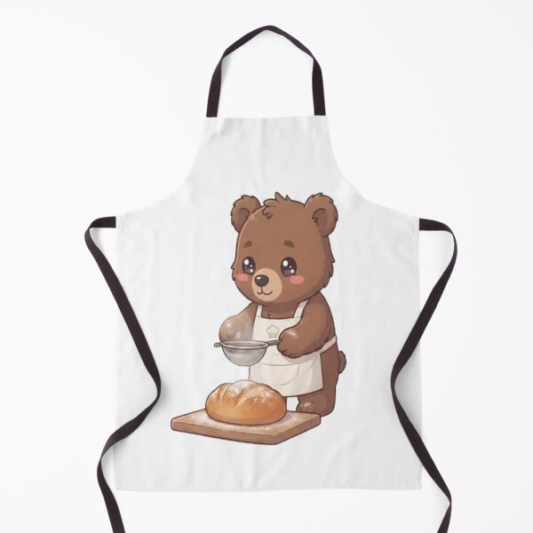 Item preview, Cute Bear Baking Fresh Bread designed and sold by Ella_Sketch.
