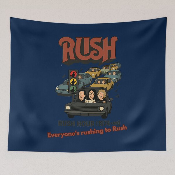 Item preview, Rush Hour (1974)  Everyones Rushing To Rush  designed and sold by RoseGoldRebel.