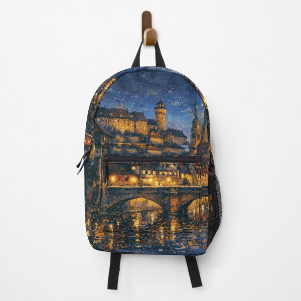 Item preview, A painting of Nuremberg bu night, Germany – A Beautiful city in Europe. designed and sold by GalleryKauffeld.