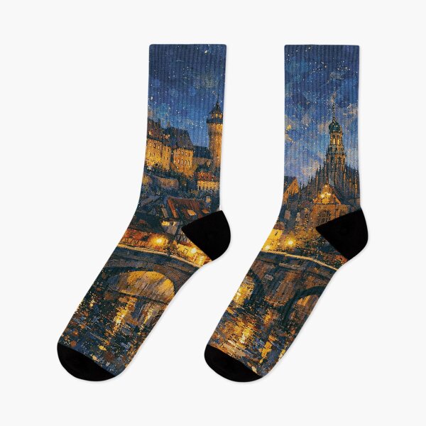 Item preview, A painting of Nuremberg bu night, Germany – A Beautiful city in Europe. designed and sold by GalleryKauffeld.