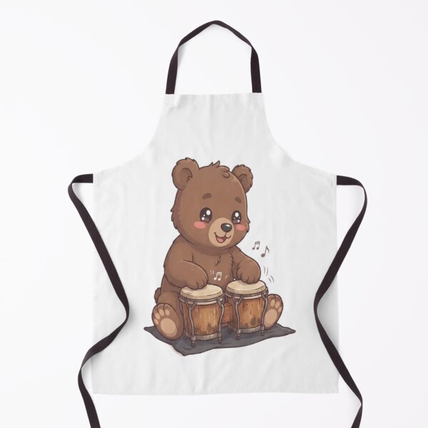 Item preview, Cute Bear Playing Bongo Drums designed and sold by Ella_Sketch.