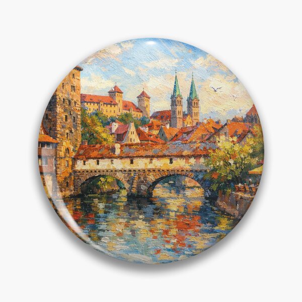 Item preview, A painting of Nuremberg, Germany – A Beautiful city in Europe. designed and sold by GalleryKauffeld.