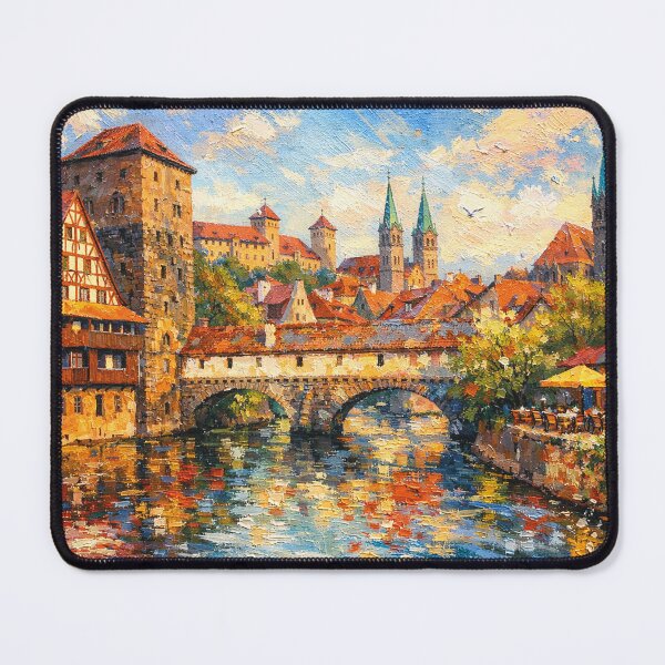 Item preview, A painting of Nuremberg, Germany – A Beautiful city in Europe. designed and sold by GalleryKauffeld.