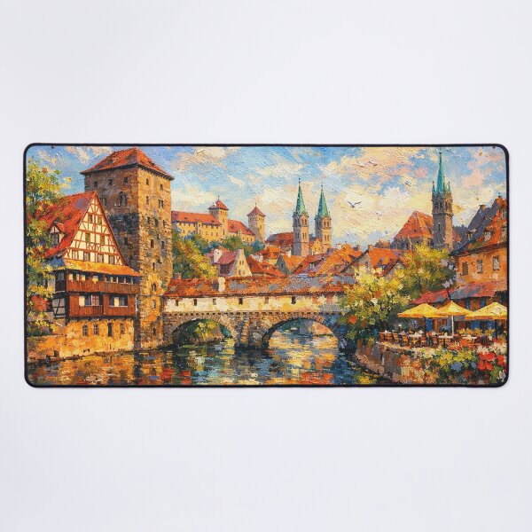 Item preview, A painting of Nuremberg, Germany – A Beautiful city in Europe. designed and sold by GalleryKauffeld.