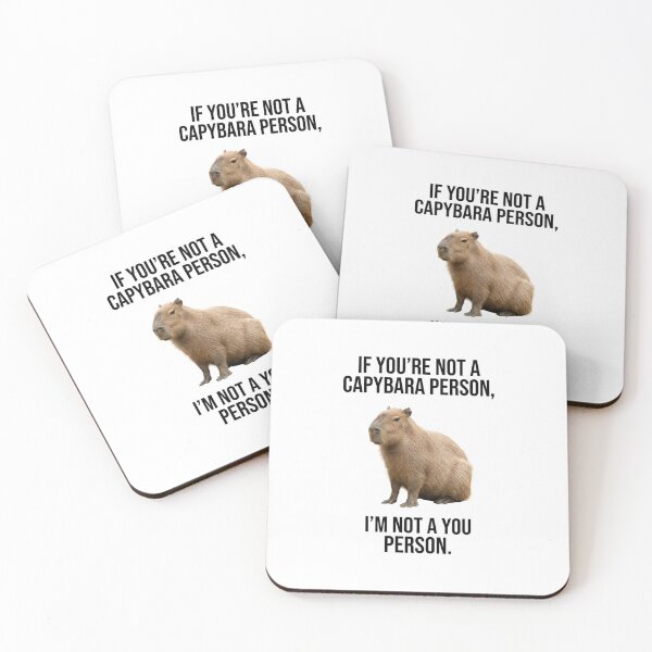 Item preview, Capybara If you're not a dog person im not a you person dogs lover funny sarcastic sarcasm parody christmas birthday designed and sold by CheeseBlueprint.