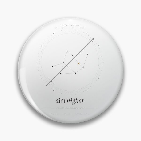Item preview, Sagittarius Constellation Aim Higher T-Shirt — Light Version designed and sold by TheOddPrints.