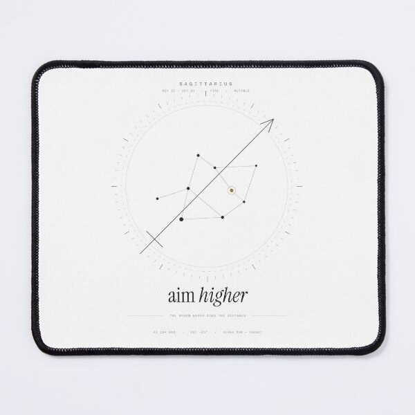 Item preview, Sagittarius Constellation Aim Higher T-Shirt — Light Version designed and sold by TheOddPrints.