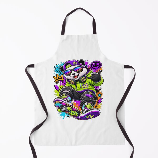 Item preview, Skater Panda Graffiti Streetwear Character designed and sold by JMDG Studio.