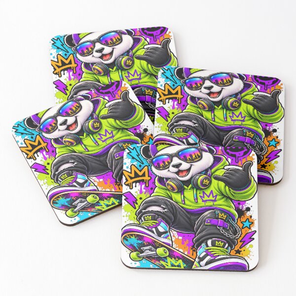 Item preview, Skater Panda Graffiti Streetwear Character designed and sold by JMDG Studio.