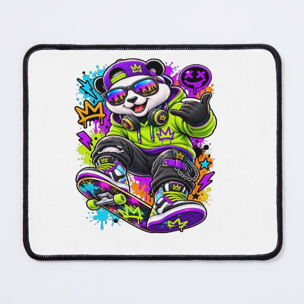 Item preview, Skater Panda Graffiti Streetwear Character designed and sold by JMDG Studio.