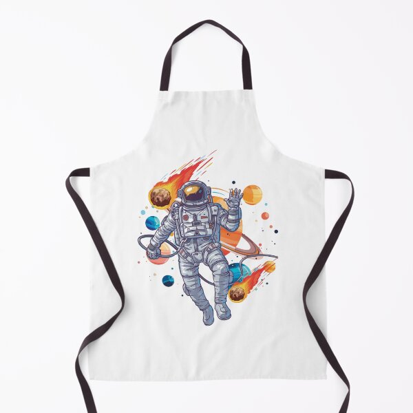 Item preview, Astronaut Exploring Space with Planets and Meteors designed and sold by yuki-hana.