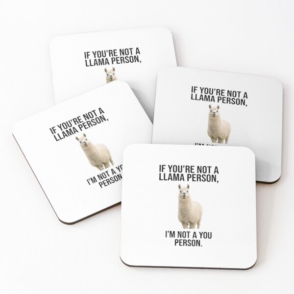 Item preview, Llama If you're not a dog person im not a you person dogs lover funny sarcastic sarcasm parody christmas birthday designed and sold by CheeseBlueprint.