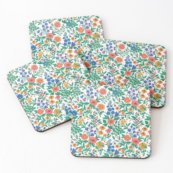 Item preview, Colorful Wildflower Meadow Pattern Vintage Liberty Floral designed and sold by QCena.