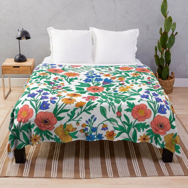 Item preview, Colorful Wildflower Meadow Pattern Vintage Liberty Floral designed and sold by QCena.