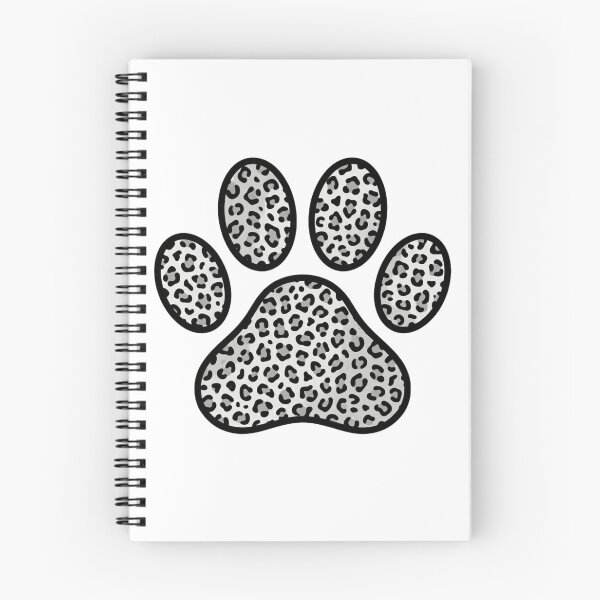 Item preview, Snowy Leopard Paw Print Grey & White Animal Pattern Dog Lover Tee designed and sold by KreatoLab.