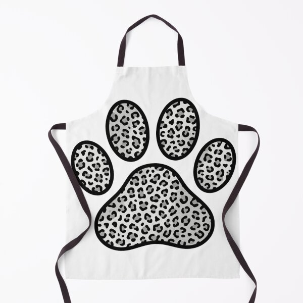 Item preview, Snowy Leopard Paw Print Grey & White Animal Pattern Dog Lover Tee designed and sold by KreatoLab.