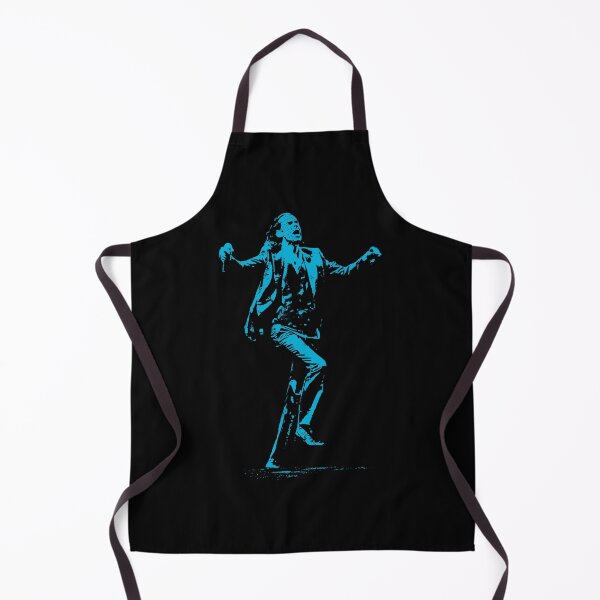 Item preview, Nick Cave Performance High-Contrast Stage Post Punk Cyan Distressed Halftone designed and sold by surmind.
