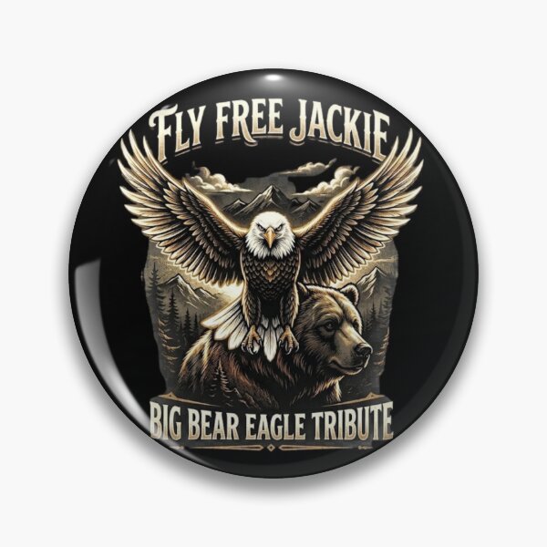 Item preview, Fly Free Jackie Big Bear Eagle Tribute designed and sold by Zbixu.