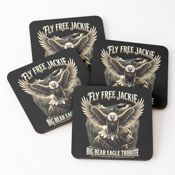 Item preview, Fly Free Jackie Big Bear Eagle Tribute designed and sold by Zbixu.