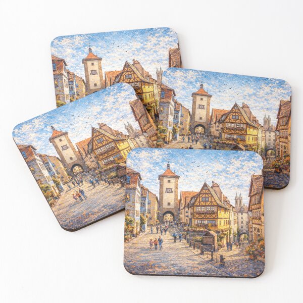Item preview, A painting of Rothenburg, Germany – A Beautiful town in Europe. designed and sold by GalleryKauffeld.