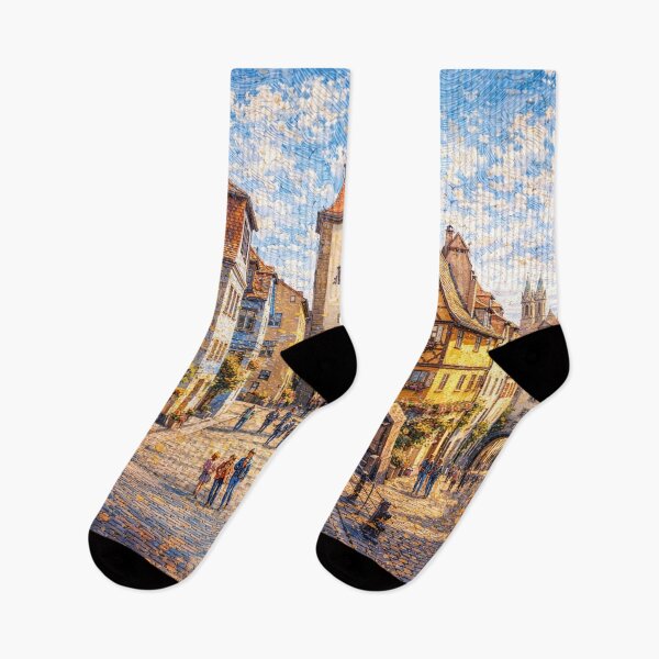 Item preview, A painting of Rothenburg, Germany – A Beautiful town in Europe. designed and sold by GalleryKauffeld.