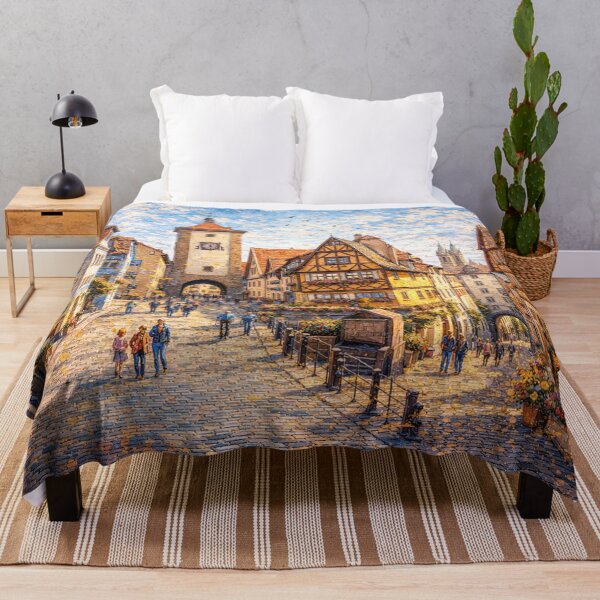 Item preview, A painting of Rothenburg, Germany – A Beautiful town in Europe. designed and sold by GalleryKauffeld.