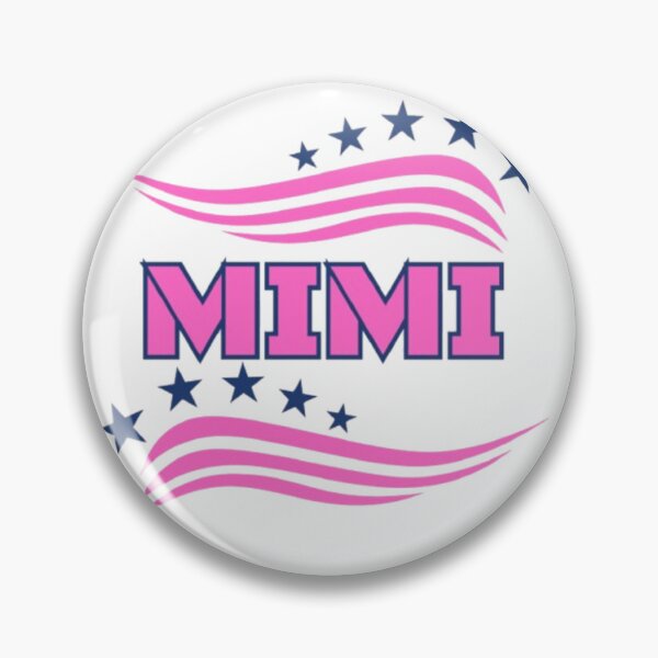 Item preview, Patriotic Mimi - Pink & Navy Blue USA Flag Stars & Stripes Varsity Font designed and sold by PoppaBear71.