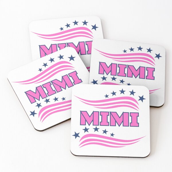 Item preview, Patriotic Mimi - Pink & Navy Blue USA Flag Stars & Stripes Varsity Font designed and sold by PoppaBear71.