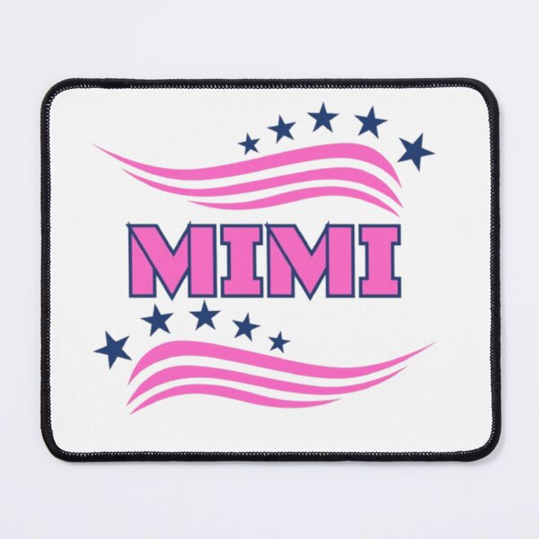 Item preview, Patriotic Mimi - Pink & Navy Blue USA Flag Stars & Stripes Varsity Font designed and sold by PoppaBear71.
