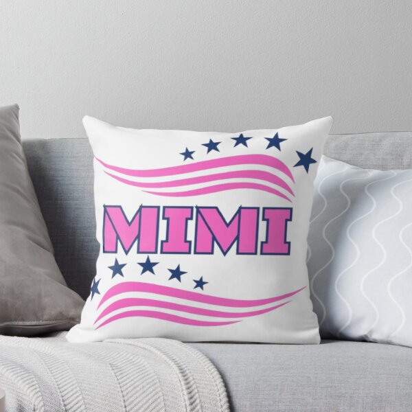 Item preview, Patriotic Mimi - Pink & Navy Blue USA Flag Stars & Stripes Varsity Font designed and sold by PoppaBear71.