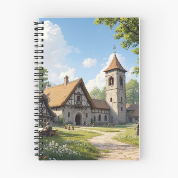 Item preview, Village on the Way of St. James (Middle Ages) designed and sold by jefboutique6150.