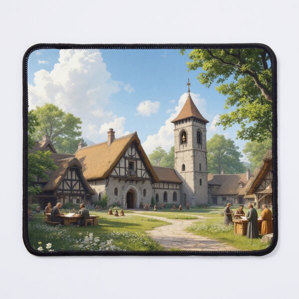 Item preview, Village on the Way of St. James (Middle Ages) designed and sold by jefboutique6150.