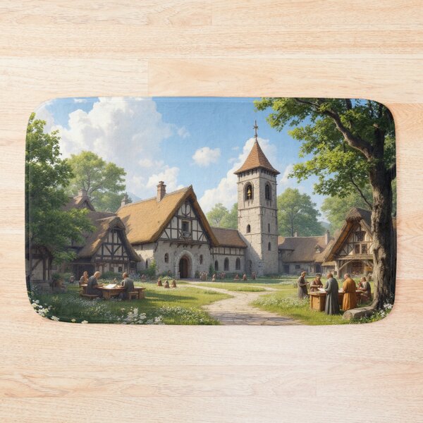 Item preview, Village on the Way of St. James (Middle Ages) designed and sold by jefboutique6150.