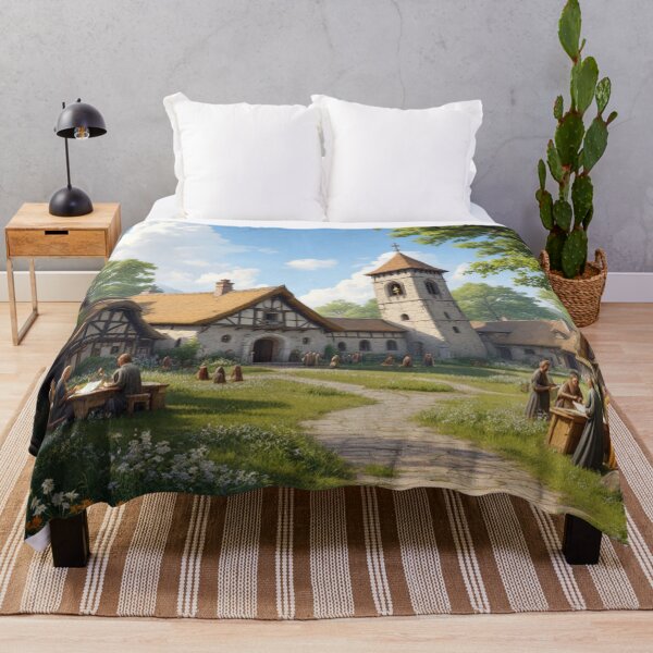 Item preview, Village on the Way of St. James (Middle Ages) designed and sold by jefboutique6150.