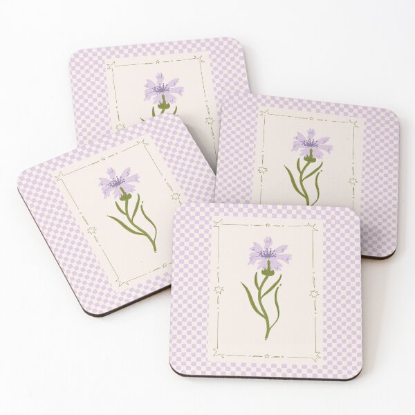 Item preview, Lavender Checkered Bloom designed and sold by Blom & Co..